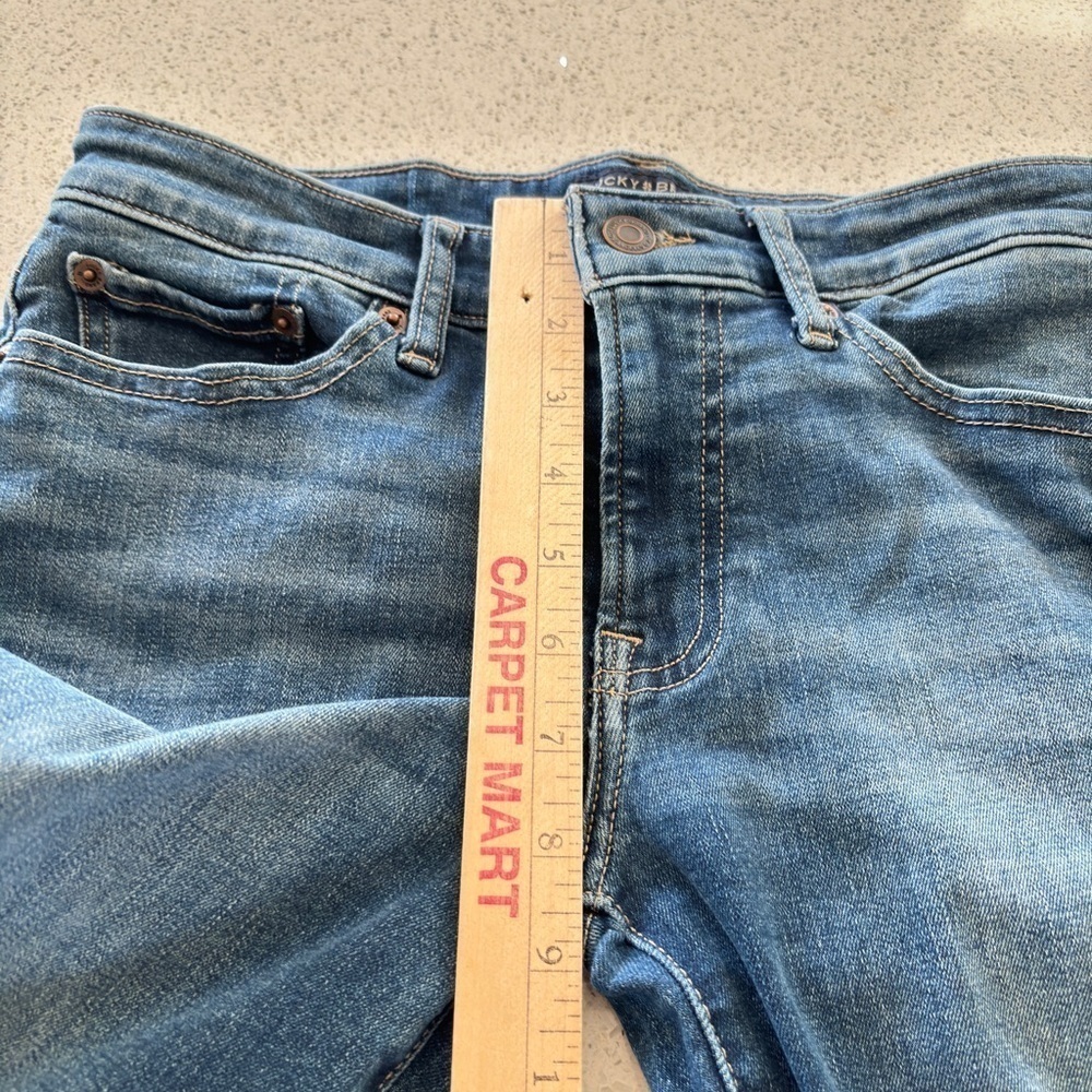 Lucky Brand Sweet Boot Jeans Womens 6/28R 5-Pocket Whisker Western Stretch Denim - Picture 13 of 16